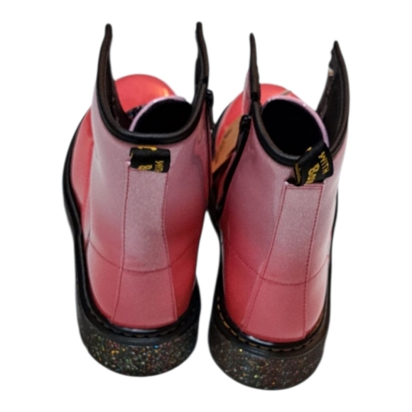 Dr. Martens 1460 Gradient Glitter Lace Up cOMBAT‎ BootS pink Women's Size 6 New - Picture 10 of 15
